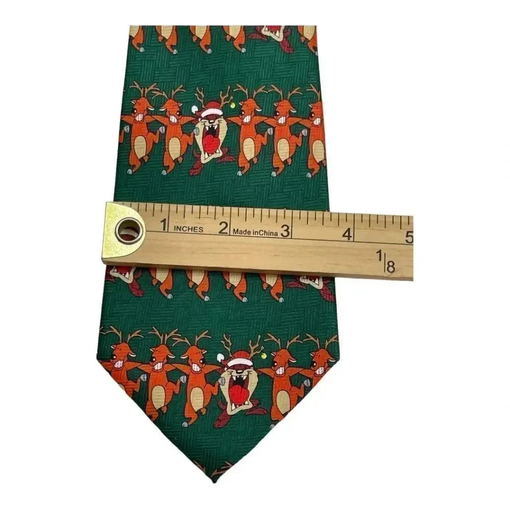 Looney Tunes Christmas Holiday Taz Dancing Reindeer Neck Tie